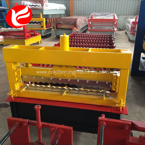 Corrugated roof sheet roll forming making machine